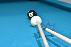Brückenqueue einteilig Poolbillard und Snooker 145cm mit Queuebrücke Chrom